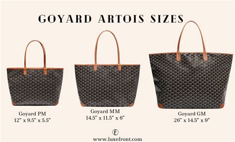 amaartois goyard|goyard artois dimensions.